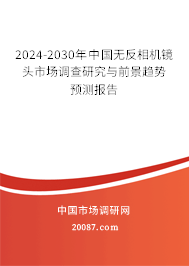 2024-2030年中国无反相机镜头市场调查研究与前景趋势预测报告