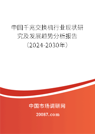 中国千兆交换机行业现状研究及发展趋势分析报告（2024-2030年）