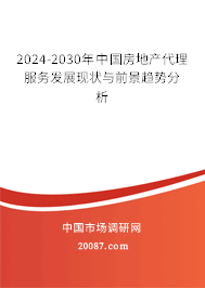 2024-2030年中国房地产代理服务发展现状与前景趋势分析