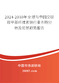 2024-2030年全球与中国交联羧甲基纤维素钠行业市场分析及前景趋势报告