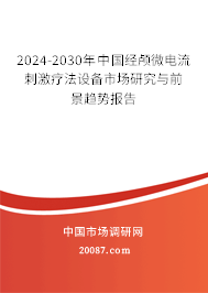 2024-2030年中国经颅微电流刺激疗法设备市场研究与前景趋势报告