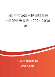 中国空气弹簧市场调研与行业前景分析报告（2024-2030年）