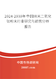 2024-2030年中国纳米二氧化钛粉末行业研究与趋势分析报告