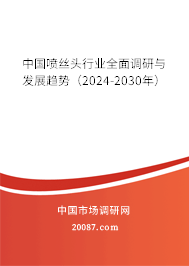 中国喷丝头行业全面调研与发展趋势（2024-2030年）