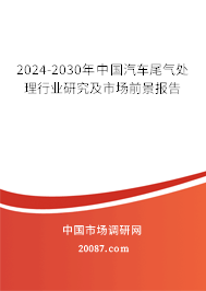 2024-2030年中国汽车尾气处理行业研究及市场前景报告