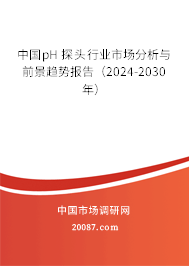 中国pH 探头行业市场分析与前景趋势报告（2024-2030年）