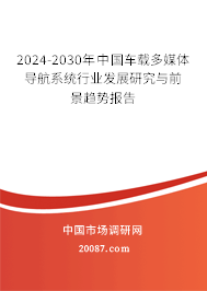 2024-2030年中国车载多媒体导航系统行业发展研究与前景趋势报告