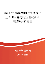 2024-2030年中国弹性体改性沥青防水卷材行业现状调研与趋势分析报告