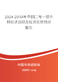 2024-2030年中国二布一膜市场现状调研及投资前景预测报告