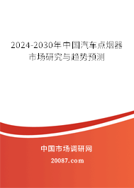 2024-2030年中国汽车点烟器市场研究与趋势预测