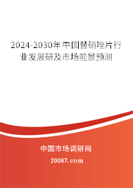 2024-2030年中国替硝唑片行业发展研及市场前景预测