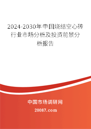 2024-2030年中国烧结空心砖行业市场分析及投资前景分析报告