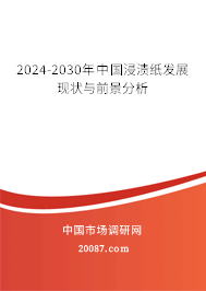 2024-2030年中国浸渍纸发展现状与前景分析