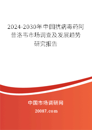 2024-2030年中国抗病毒药阿昔洛韦市场调查及发展趋势研究报告