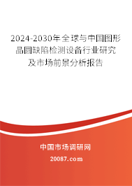 2024-2030年全球与中国图形晶圆缺陷检测设备行业研究及市场前景分析报告