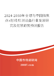 2024-2030年全球与中国微焦点x射线检测设备行业发展研究及前景趋势预测报告