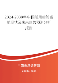 2024-2030年中国船用齿轮当前现状及未来趋势预测分析报告