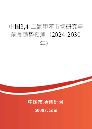 中国3,4-二氯甲苯市场研究与前景趋势预测（2024-2030年）