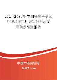 2024-2030年中国等离子表面处理系统市场现状分析及发展前景预测报告