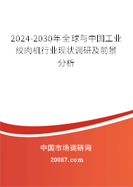 2024-2030年全球与中国工业绞肉机行业现状调研及前景分析