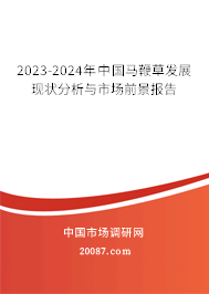 2023-2024年中国马鞭草发展现状分析与市场前景报告