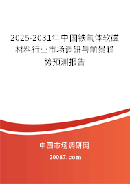 2025-2031年中国铁氧体软磁材料行业市场调研与前景趋势预测报告 2025-2031年中国铁氧体软磁材料行业市场调研与前景趋势预测报告