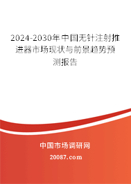 2024-2030年中国无针注射推进器市场现状与前景趋势预测报告