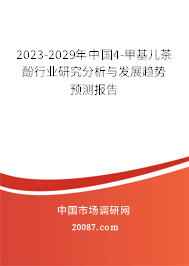 2023-2029年中国4-甲基儿茶酚行业研究分析与发展趋势预测报告