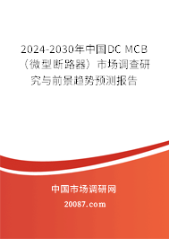 2024-2030年中国DC MCB（微型断路器）市场调查研究与前景趋势预测报告