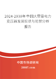 2024-2030年中国大容量电力变压器发展现状与前景分析报告