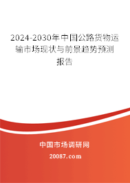 2024-2030年中国公路货物运输市场现状与前景趋势预测报告