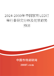 2024-2030年中国家用LED灯带行业研究分析及前景趋势预测