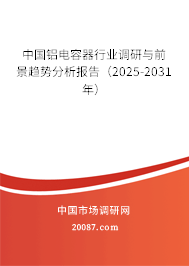 中国铝电容器行业调研与前景趋势分析报告(2025-2031年) 中国铝电容器行业调研与前景趋势分析报告(2025-2031年)