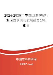 2024-2030年中国卫生护垫行业深度调研与发展趋势分析报告