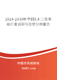 2024-2030年中国3,4-二氯苯胺行业调研与前景分析报告