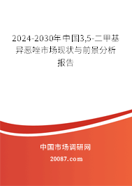 2024-2030年中国3,5-二甲基异恶唑市场现状与前景分析报告