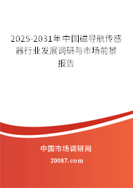 2025-2031年中国磁导航传感器行业发展调研与市场前景报告 2025-2031年中国磁导航传感器行业发展调研与市场前景报告