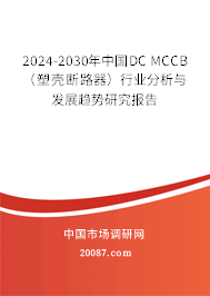 2024-2030年中国DC MCCB（塑壳断路器）行业分析与发展趋势研究报告