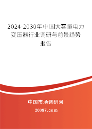 2024-2030年中国大容量电力变压器行业调研与前景趋势报告