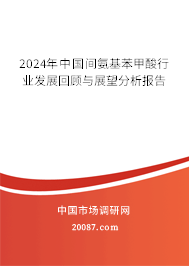 2024年中国间氨基苯甲酸行业发展回顾与展望分析报告