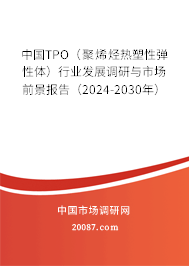 中国TPO（聚烯烃热塑性弹性体）行业发展调研与市场前景报告（2024-2030年）