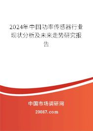 2024年中国功率传感器行业现状分析及未来走势研究报告