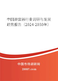 中国避雷器行业调研与发展趋势报告（2024-2030年）