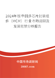 2024年版中国多芯片封装组件（MCM）行业市场调研及发展前景分析报告