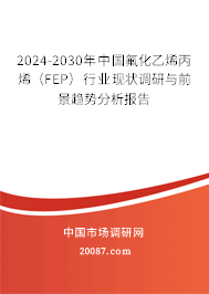 2024-2030年中国氟化乙烯丙烯(FEP)行业现状调研与前景趋势分析报告 2024-2030年中国氟化乙烯丙烯(FEP)行业现状调研与前景趋势分析报告