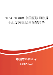 2024-2030年中国互联网数据中心发展现状与前景趋势