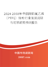 2024-2030年中国聚四氟乙烯（PTFE）微粉行业发展调研与前景趋势预测报告