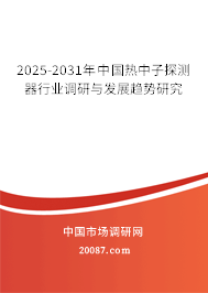 2025-2031年中国热中子探测器行业调研与发展趋势研究 2025-2031年中国热中子探测器行业调研与发展趋势研究