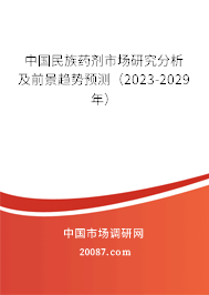 中国民族药剂市场研究分析及前景趋势预测（2023-2029年）