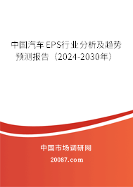 中国汽车EPS行业分析及趋势预测报告（2024-2030年）